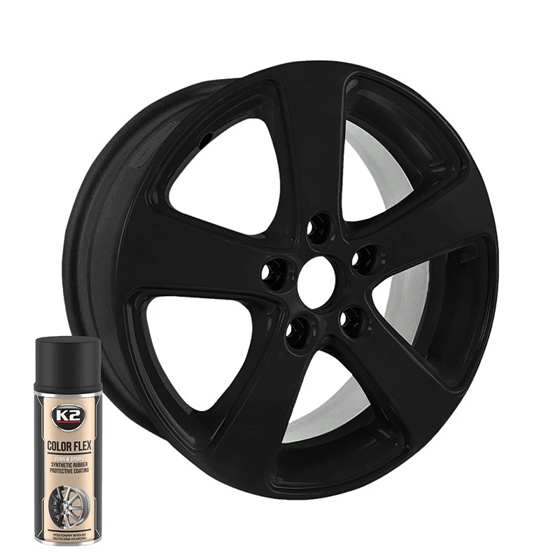 Gummispray 400ML - MATTSCHWARZ - K2 COLOR FLEX - Bild 2 von 2