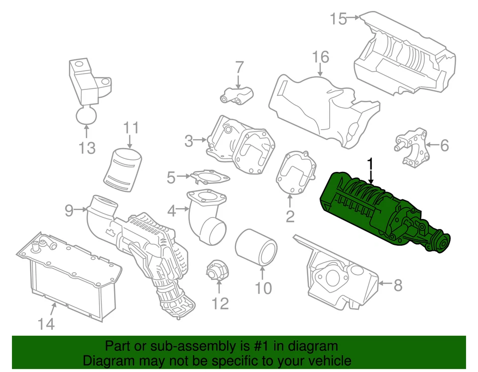 Supercargador híbrido 2.5 genuino Nissan Murano Pathfinder - NUEVO OEM Foto 2 de 2