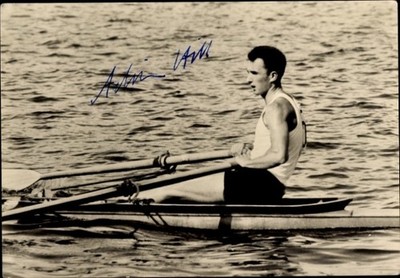 Ak Ruderer Achim Hill, Medaillengewinner der DDR, XVII Olympische... - 11516614