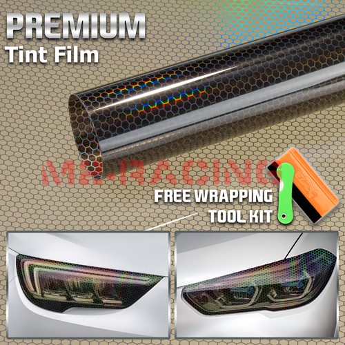 12" Hex Holographic Gloss Headlight Taillight Tint Film Fog Honeycomb Protective - Bild 52 von 86