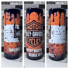 Harley Davidson 20 oz Bicchiere Tazza Acciaio Inox Regali per Appassionati di Moto 