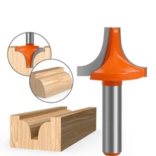 1PC Round Over Edge Forming Router Bit, 8mm Shank Profile Bottom Cleaning