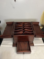 Antique Wooden Stationary Box Hand Made Pleas...
