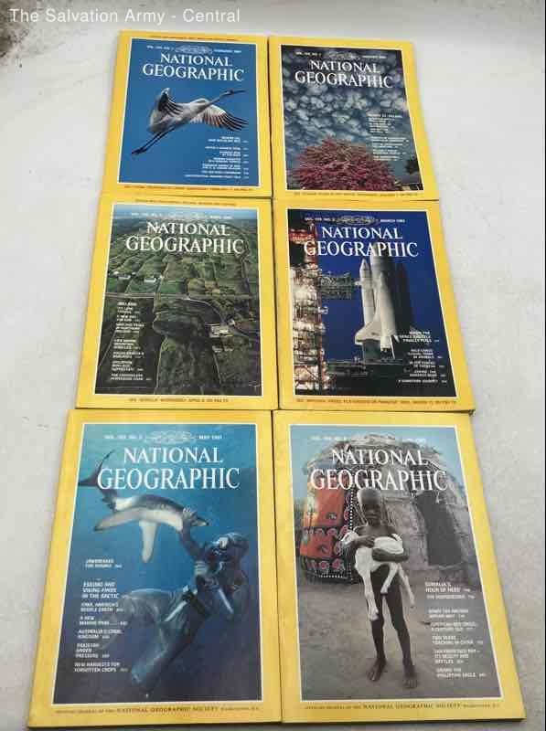 National Geographic 1981 Where Oil And Wildlife Mix Magazines Lot Of 6