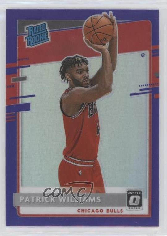 2020 Panini Donruss Optic Rated Rookie Purple Prizm Patrick Williams #154 0g90