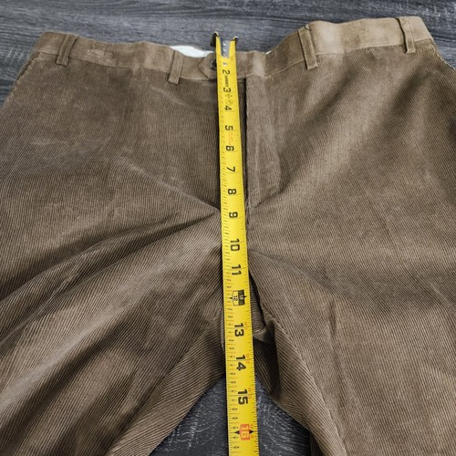 Polo Ralph Lauren Corduroy Pants Mens 38x32 Brown Flat Front LRL Pinwale New - Picture 8 of 10