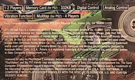 ATV Offroad Fury Play Station 2 Game CIB 2001 Untested