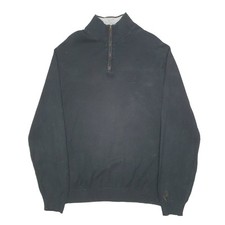 NAUTICA 1/4 Quarter Zip Knit Jumper Sweatshirt Mens L