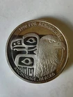 1990 Anchorage Alaska Fur Rendezvous Silver Coin Eagle .999 Fine 1 troy oz