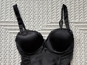 Victoria's Secret Sexy Little Things Women's Black Ruched Lingerie Garter Sz 36B