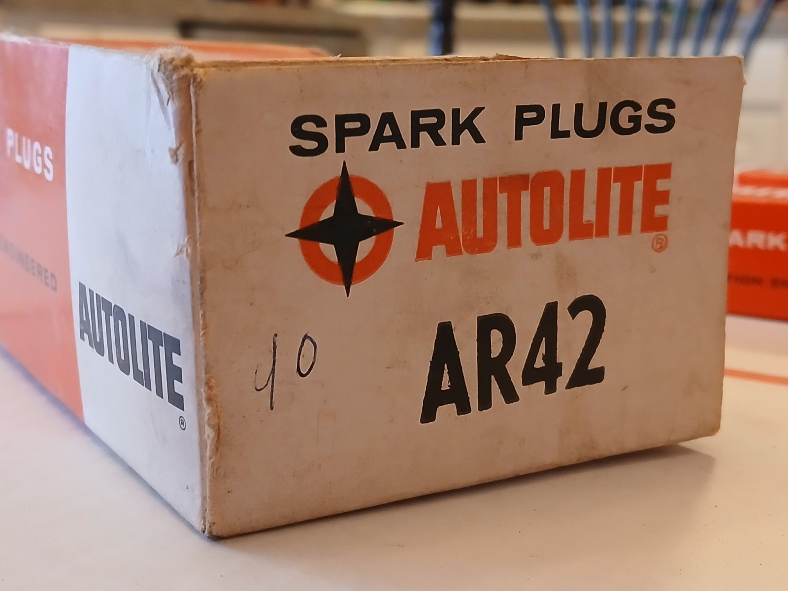 Vintage AUTOLITE sparkplugs AR42 10 Pack New in box Made in USA