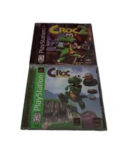 PS1 Croc Legend of the Gobbos & Croc 2 Sony PlayStation 1 - 1997 Tested