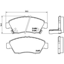 Plaquette de frein Honda LOGO