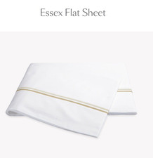 NWT $135 MATOUK Essex FLAT SHEET  Sierra 350 Thread Count TWIN Champagne