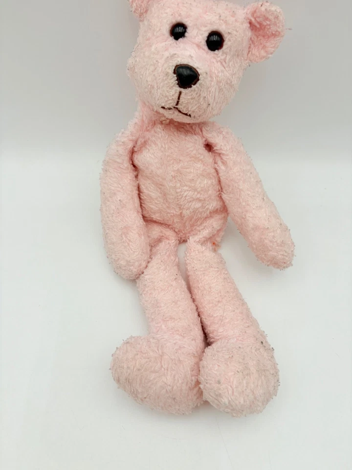 Commonwealth Pink Bear Plush Doll Long Legs Arms Floppy Hug a Plush Lovey 1999 - Image 3 of 4