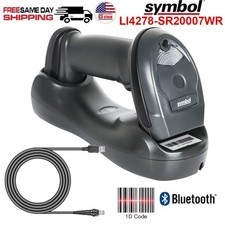 Symbol LI4278-SR20007WR Wireless Bluetooth Handheld USB Barcode Scanner w Cradle
