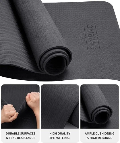 Yogamatte Rutschfest Fitnessmatte Sportmatte Gymnastikmatte Pilates Matte - Bild 5 von 6