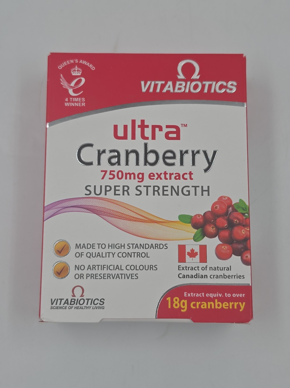 2x Vitabiotics Ultra Cranberry 750mg Extract Super Strength 30 Tablets - Image 5