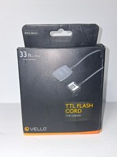 33ft 3Vello TTL Flash Cord OCS-NK33 for Nikon TTL Metering, 10m Hot Shoe Camera