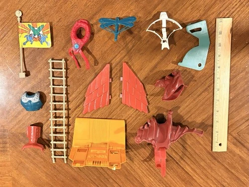 Vtg Masters Universe He-Man Action Figure Weapons & Parts Lot MOTU Grayskull