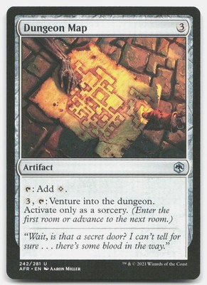 Dungeon Map #242 (NM) Forgotten Realms AFR Magic MTG