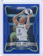 2026 Panini Prizm WNBA Blue Prizms /199 NO. 12 Aziaha James - Dallas Wings