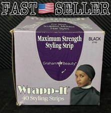 Wrapp-it Styling Strips Natural Hair Wrap & Molded Styles Graham Beauty 40 Strip