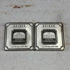 Lot of 2 Geiger Edelmetalle 10 g .999 Fine Silver Square Bars Loose