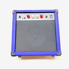 LyxPro Electric Guitar Amp 20 Watt Guitar Amplifier W/Built-in Speaker, Blue