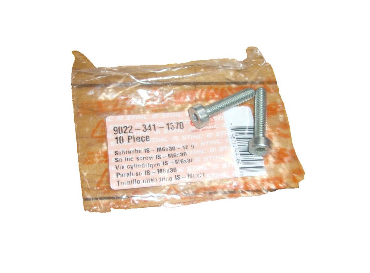 Stihl Spline Screw's (2 Pack) OEM 9022-341-1370 M6X30 #GM-C2F2 | eBay