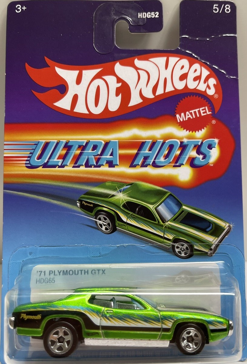 hot wheels ULTRA HOTS '71 PLYMOUTH GTX HDG 65 hottes metal cars in