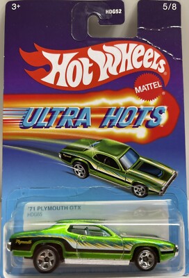 hot wheels ULTRA HOTS '71 PLYMOUTH GTX HDG 65 hottes metal cars in