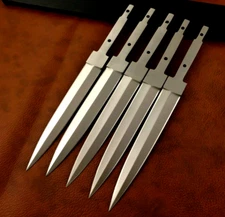Custom Handmade High Carbon Steel Hunting Survival 5 Blank Blades Making Knifes