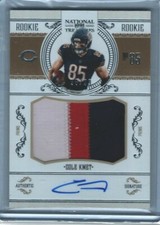 2020  COLE KMET NATIONAL TREASURES CROSSOVER RPA  AUTO 98/99 CHICAGO BEARS TE