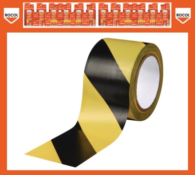 ROCOL Bodenmarkierungsband Easy Tape PVC schwarz/gelb Länge 33 m Breite 75 mm