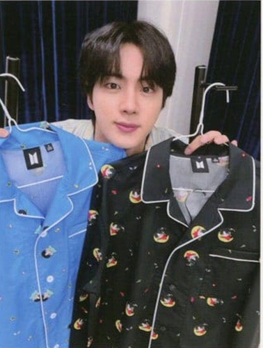BTS Artist Made Collection by JIN BAD DAY Pajama Black M Size Full Set New Japan - Picture 6 of 6
