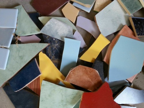 Fliesenbruch Mosaik 10 Kilo - Mix bunt verschiedene Farben B8 basteln Künstler - Bild 3 von 6