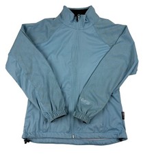 ILLUMI-NITE REFLECTIVE WEAR Women’s Mesh Lined Windbreaker Blue Floral Size S
