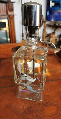 Schnapsspender Whisky Spender Glas Ned Smith Vintage 80-er