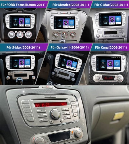 Carplay Autoradio Android 13 GPS Navi RDS WIFI Für Ford Focus MK2 Mondeo C S Max - Bild 4 von 13