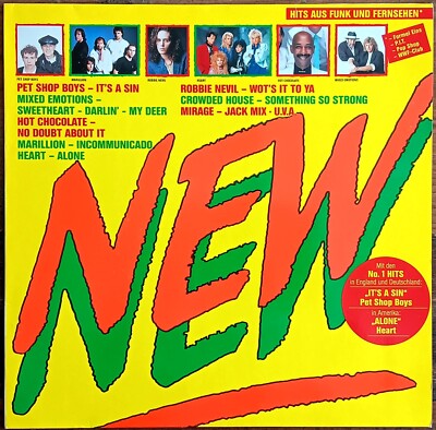 New (1987) Vinyl-LP, Compilation, 16 Tracks, Rock, Pop, Synth-Pop, gebraucht