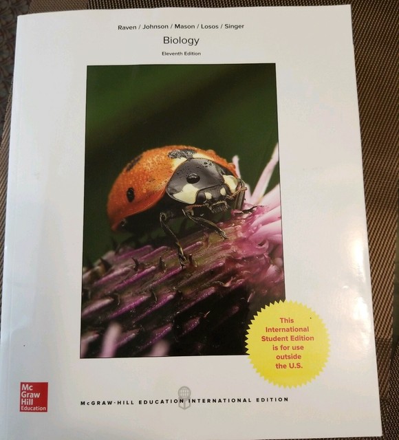BIOLOGY 11th EDITION RAVEN JOHNSON INT L ED SAME AS U S NO CODE INCLUDED