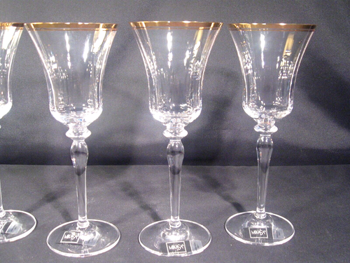 Mikasa Jamestown goldene Zierleiste Wasserbecher 4er Set - Bild 6 von 21