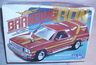 MPC BRANDING IRON CHEVY EL CAMINO CUSTOM CAMPER TRUCK MODEL KIT