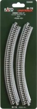 Kato 20-110 N Unitrack 11" Radius Curve Track 4pcs