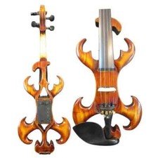 solid wood Brown crazy-4 SONG 4/4 electric violin full size E-violin Hand made
