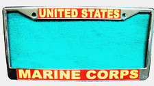 Military License Plate Frame-united Statesmarine Corps-chrome-3341yrc