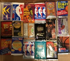 100 VINTAGE BASKETBALL CARDS IN FACTORY SEALED WAX PACKS