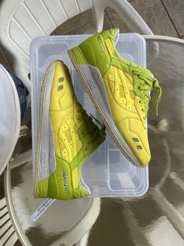 slam jam x asics gel lyte iii “yellow lime” sz11 | eBay