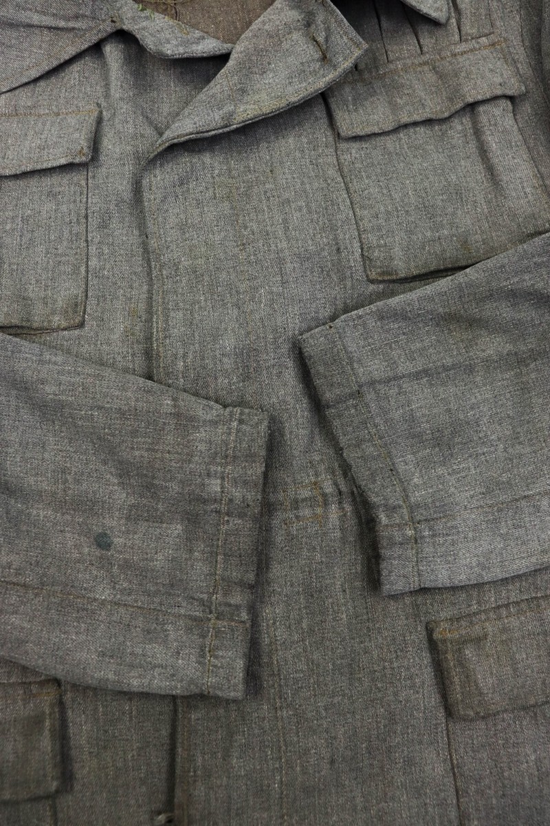 Vintage 40-50s? Gray Distressed Hunting Field Jacket Size L-XL | eBay